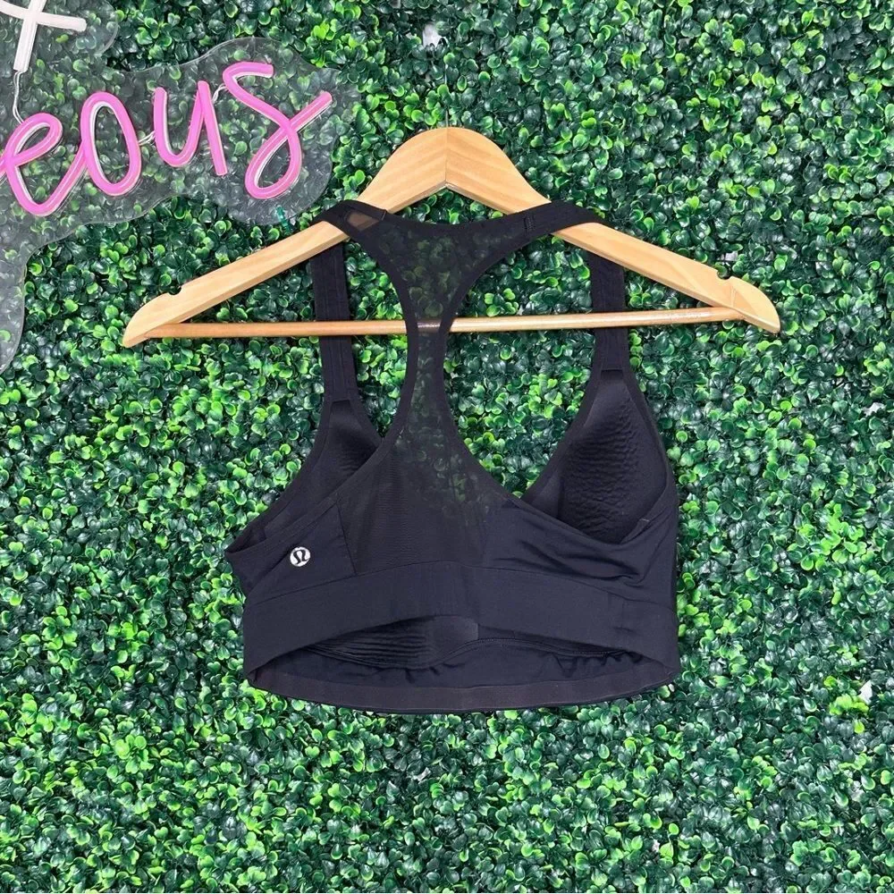 Lululemon Speed Up Bra Sz 8 C/D Active Sports Molded Black